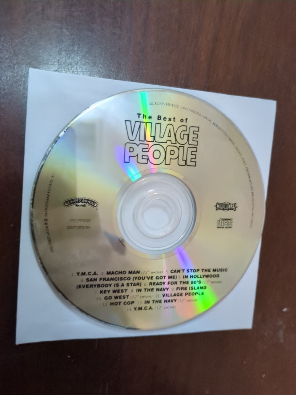The Best Of The Village People 1994 Polygram Records CD disc only